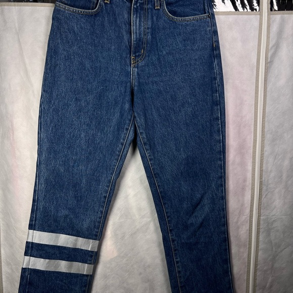 Carmar Juliet Jeans Relaxed Fit High Rise Non-Stretch Reflective Stripes Size 27 - Picture 3 of 8
